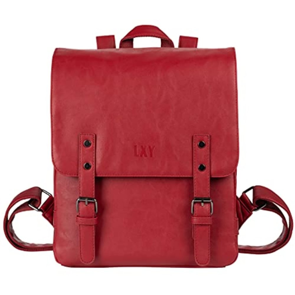 New  VINTAGE LEATHER BACKPACK: - Picture 2 of 14